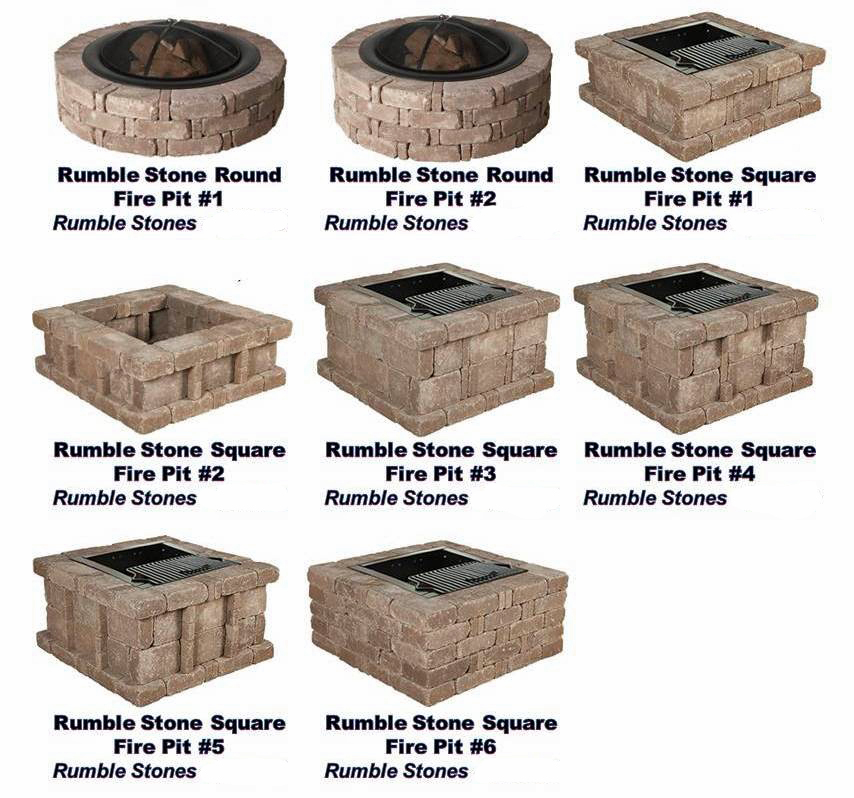 Outdoor Fire Pits Pit Granite, Square Fire Pit Blocks